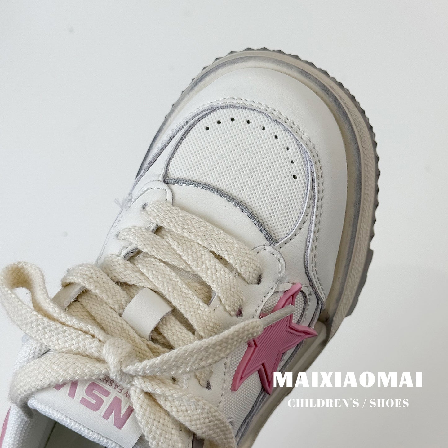 Children's Color Dirty Bottom Star Pattern Spring Kid's Sneakers