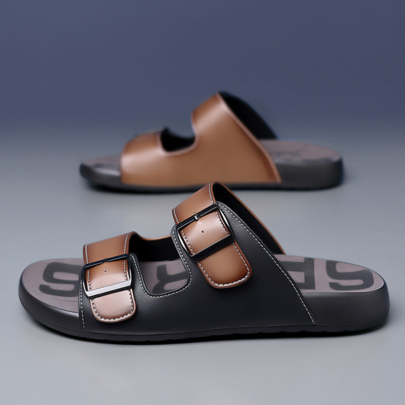 Men's Summer Fashionable Soft Bottom Business Outer Sandals