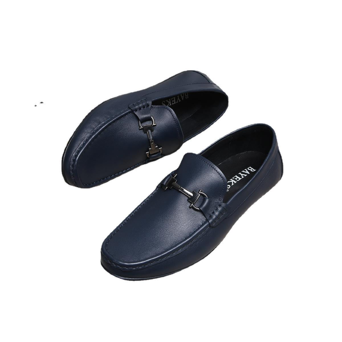 Men's Autumn Soft Bottom Slip On Comfortable Leather Shoes