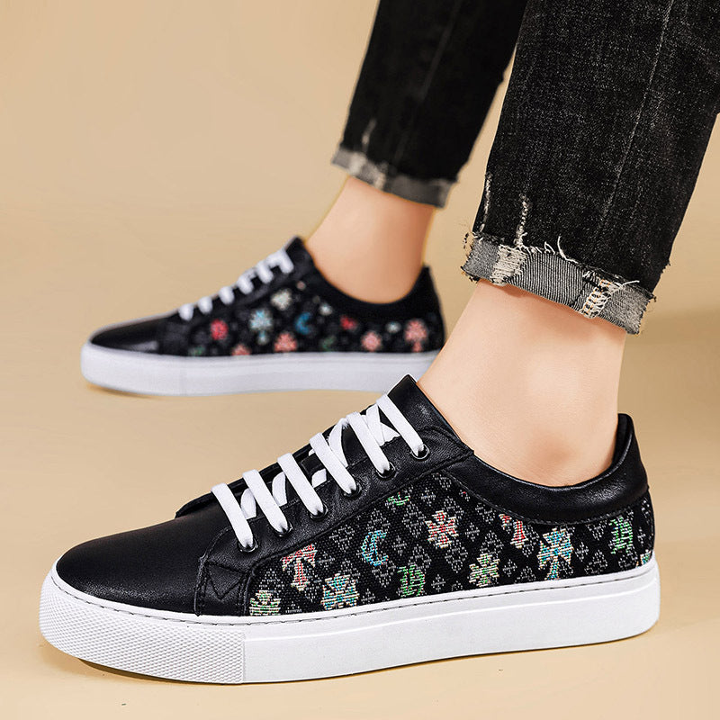 Men's Fashionable High Sense White Affordable Luxury Men's Shoes