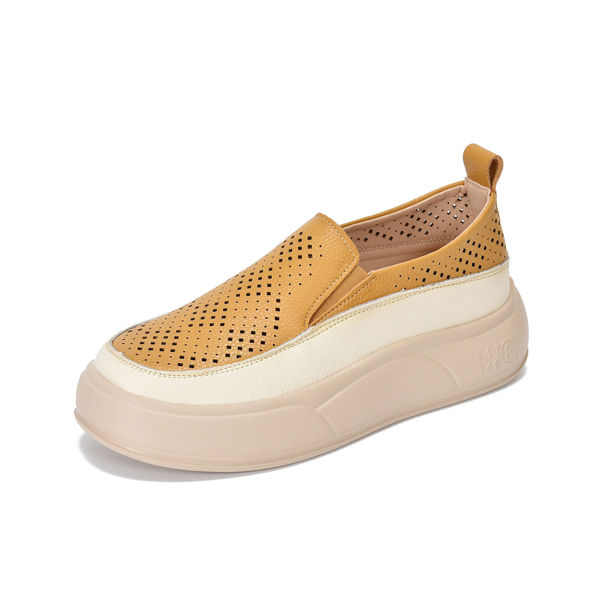Women's Hole For Summer Soft Bottom Retro Rocking Height Increasing Lightweight Women's Casual Shoes