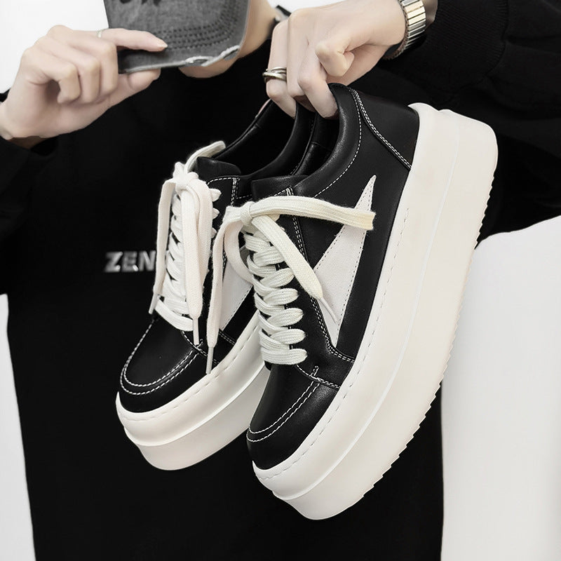 Women's & Men's Triangle Thick-soled Board Couple American Big Sneakers