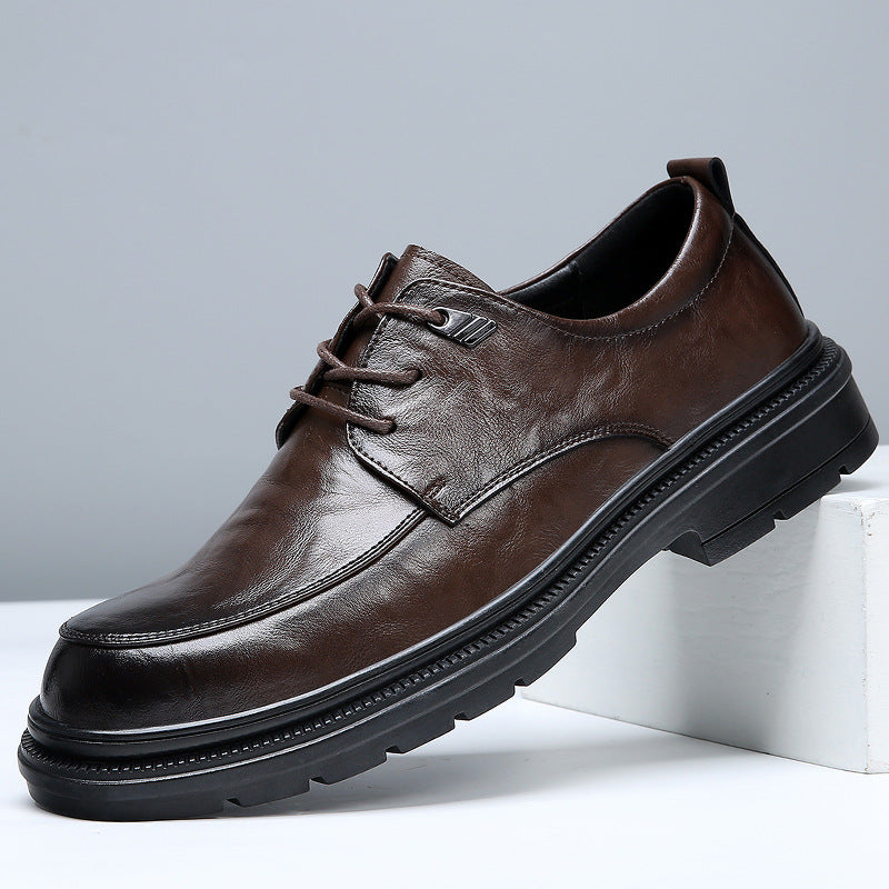 Men's Soft Bottom Formal Wear Hidden Elevator Groom Men's Business Leather Shoes