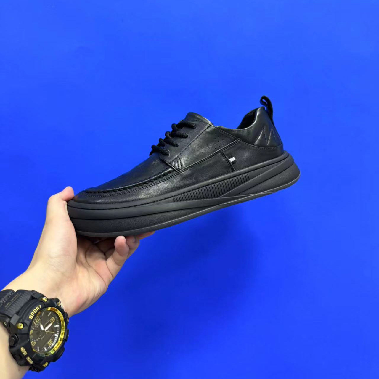 Men's Pure Business Trends Lace Up Comfortable Leather Shoes