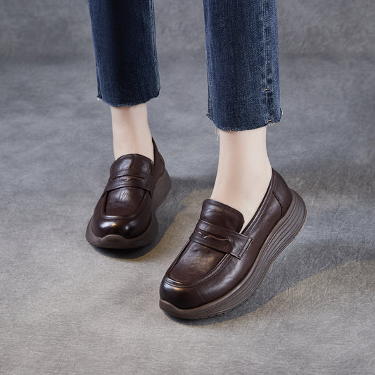 Women's One Pedal Mild Luxury Retro Small Autumn Loafers
