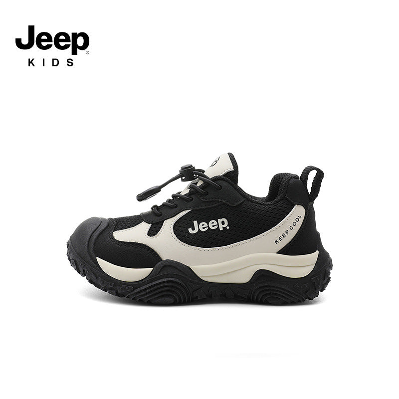 Children's Boy Mesh Knob Soft Bottom Kid's Sneakers