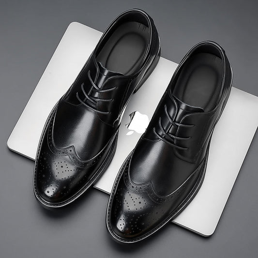 Men's Soft Business Formal Suit British Style Leather Shoes