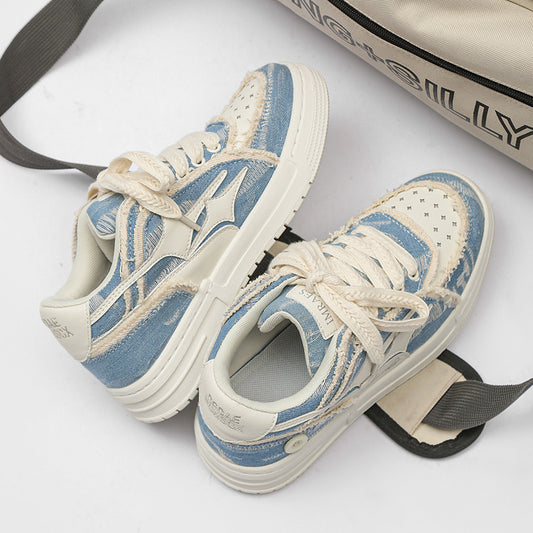 Men's Jeans For Lovers Niche Color Matching Sneakers