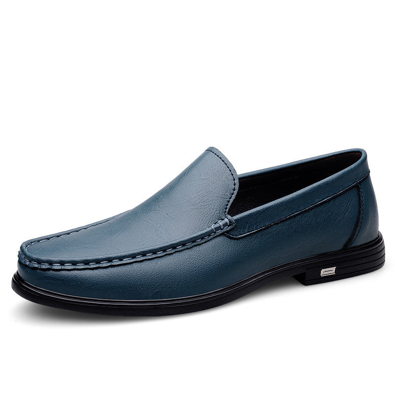 Men's Cowhide British White Business Formal Wear Casual Shoes