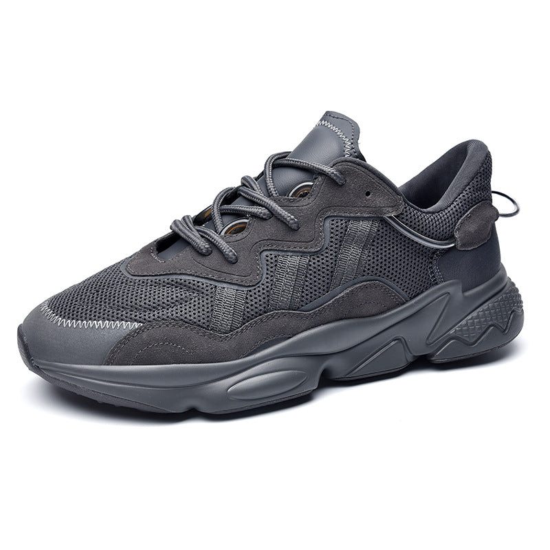 Men's Coconut Mesh Running Height Increasing Trendy Sneakers