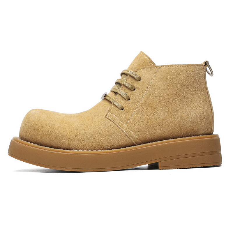 Men's Derby Thick Bottom Worker Big Head Boots