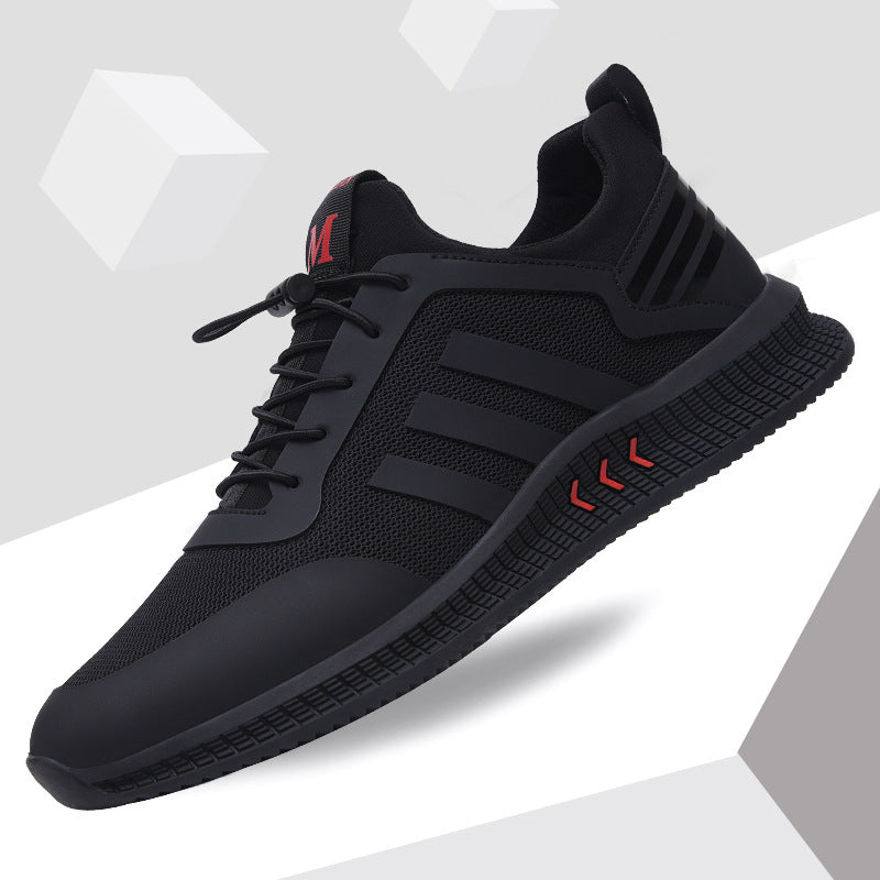 Men's Trendy Mesh Breathable Black Summer Men's Casual Shoes