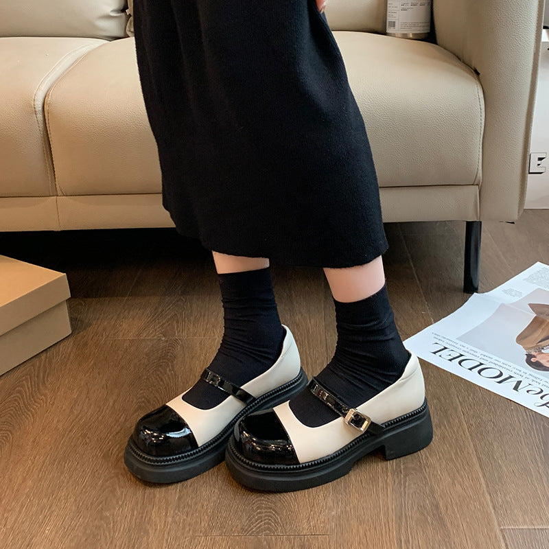 Women's & Men's Style Preppy Mary Jane Fat Feet Men's Shoes