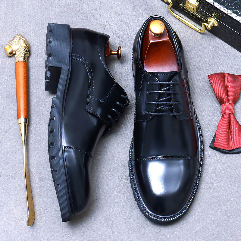 Men's Big Promotion First Layer Cowhide Genuine Leather Shoes
