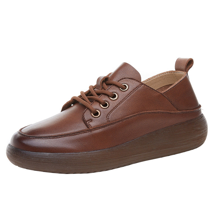 Women's Spring With Tendon Sole Soft Black Casual Shoes