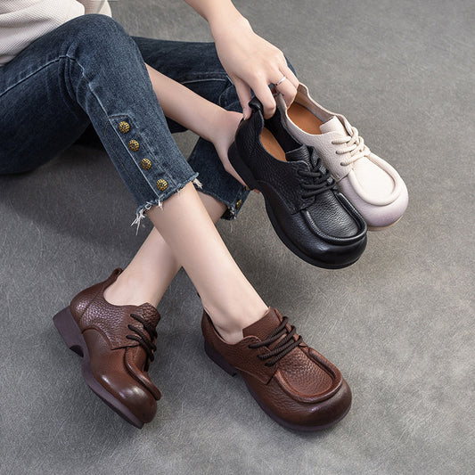 Women's Autumn Retro Commuter Comfortable Versatile Single-layer Casual Shoes