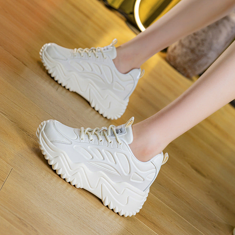 Women's Breathable Mesh Surface Dad Lightweight Platform Small Women's Sports Shoes