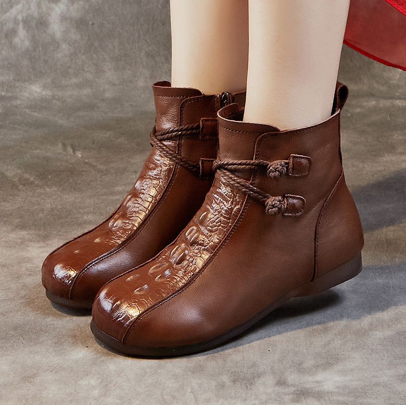 Women's Soft Bottom Ankle Mother Fleece-lined Waterproof Boots