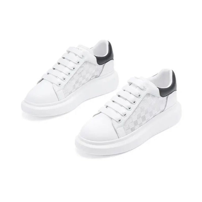 Women's White Summer Breathable Female Tennis Versatile Casual Shoes