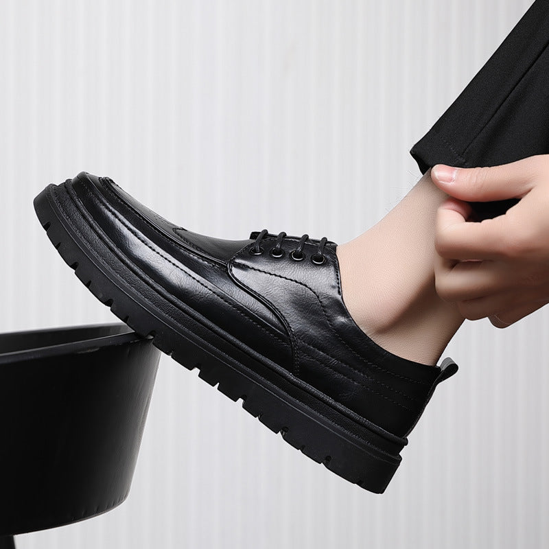 Men's Brogue British Style Fashion Trend Business Leather Shoes