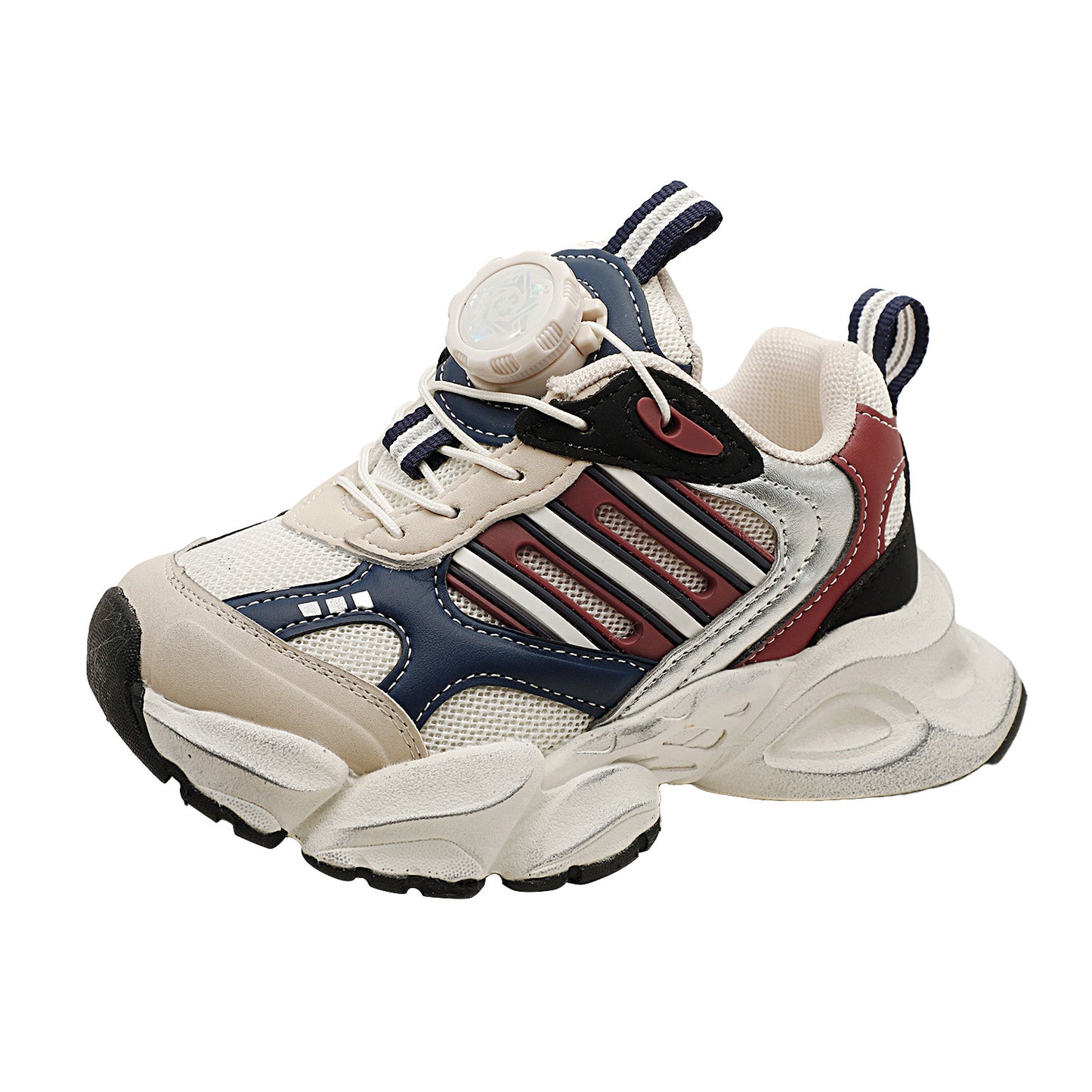 Children's Rotating Buckle Spring Fashion Clunky Lightweight Kid's Sneakers