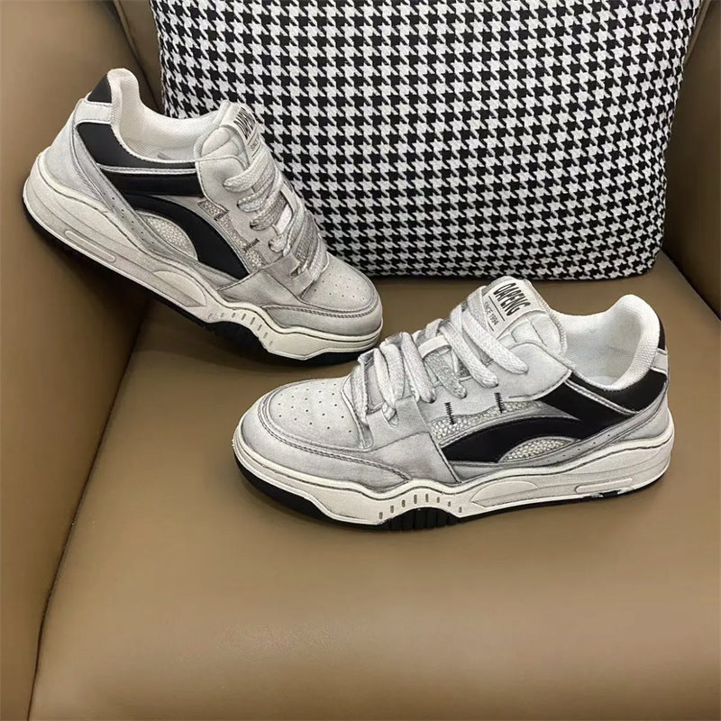 Autumn Retro Distressed Lightweight Breathable Fashion Sneakers