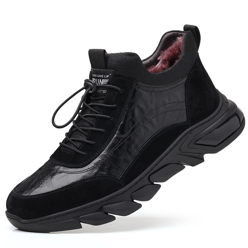 Men's Winter Genuine Wool Cotton Fashion Sports Break Men's Shoes