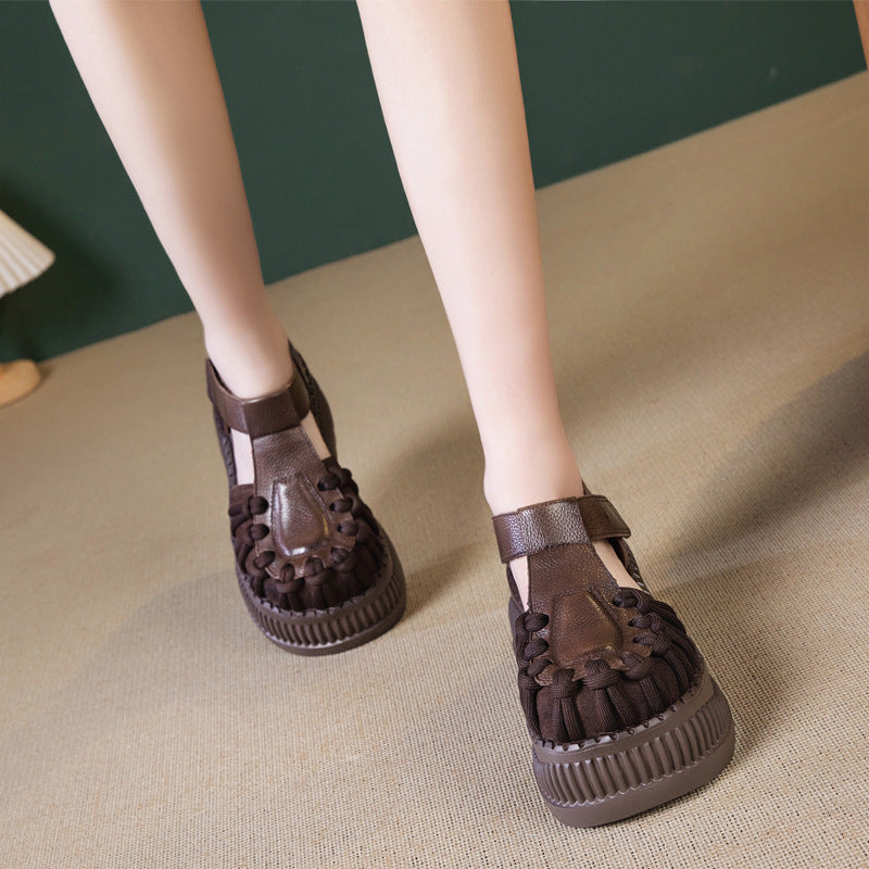 Women's & Men's Roman Summer Muffin Toe Box Genuine Sandals