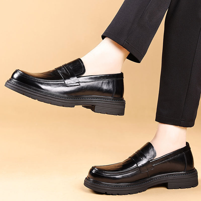 Men's Top Layer Cowhide Autumn Business Genuine Casual Shoes