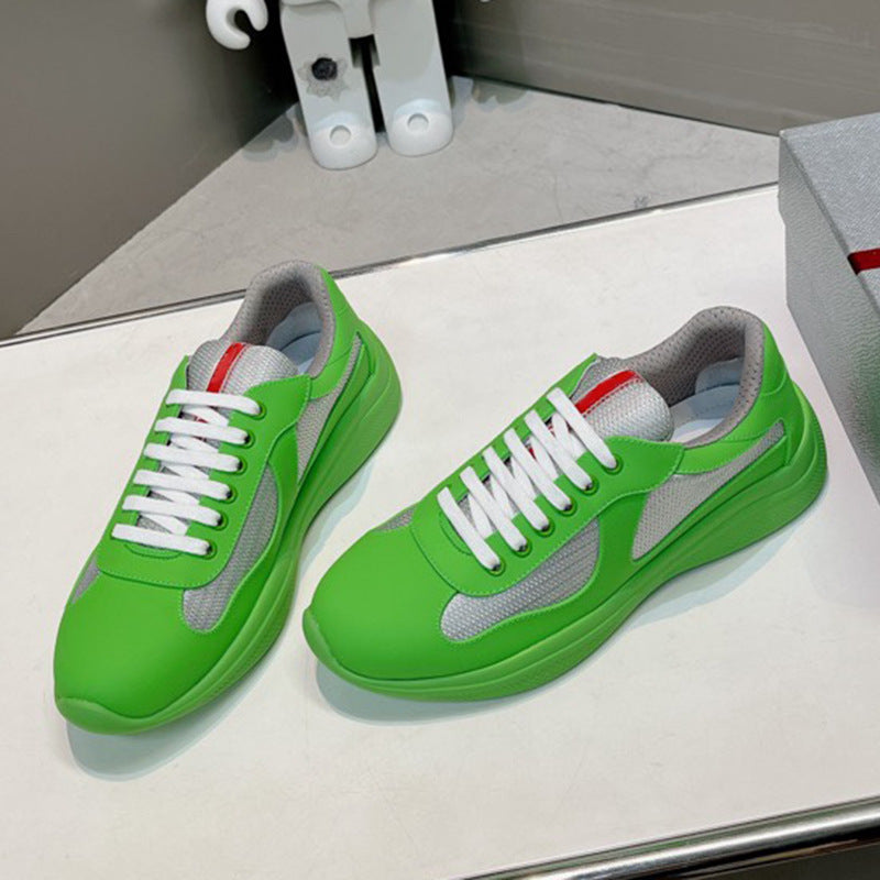 Stitching Male Female Trendy Light Luxury Mesh Sneakers
