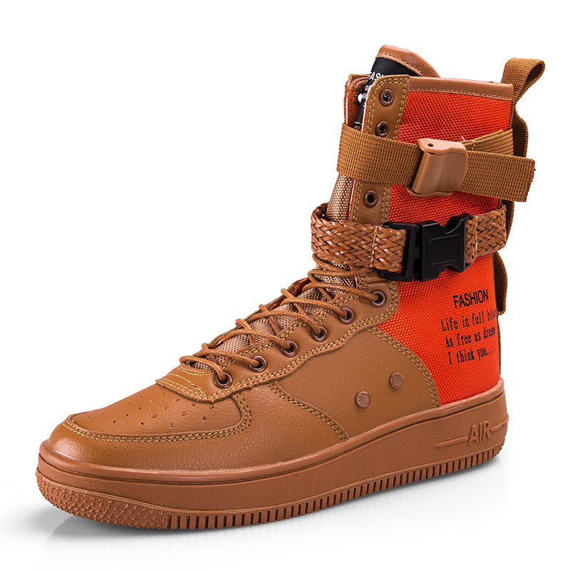 Men's Plus Size Lovers Zipper Board Fashion Sneakers