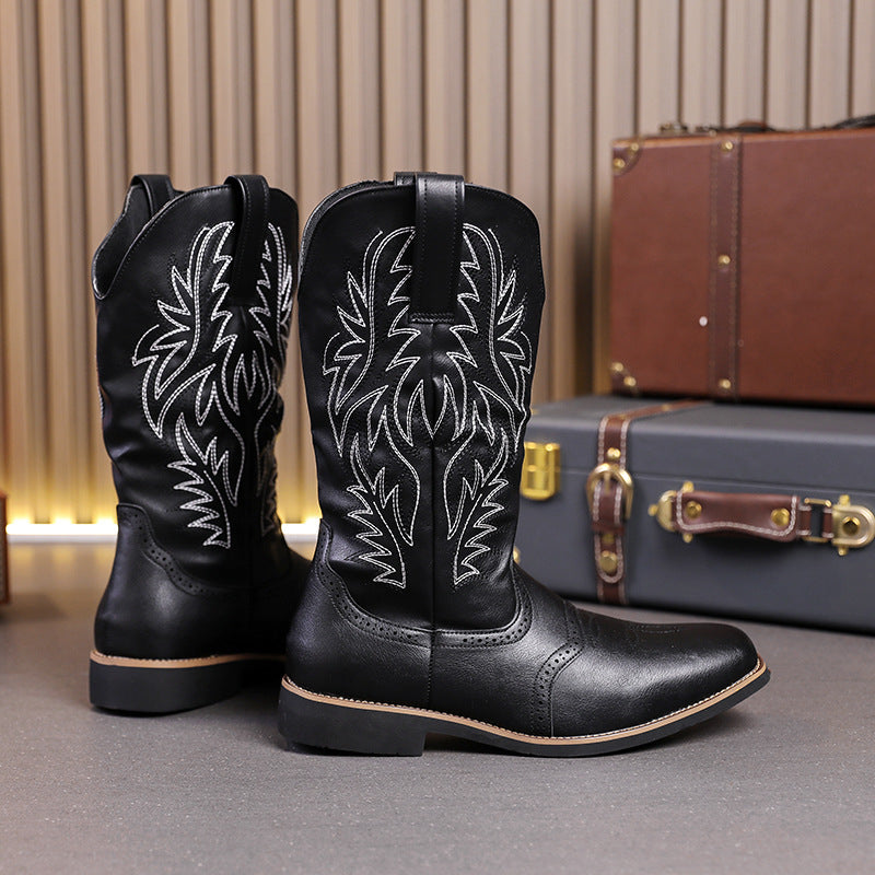 Men's Four National Fashion Flower Martin Plus Boots
