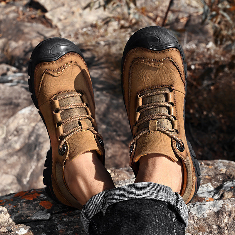 Men's Outdoor Platform Hiking Plus Size Top Casual Shoes