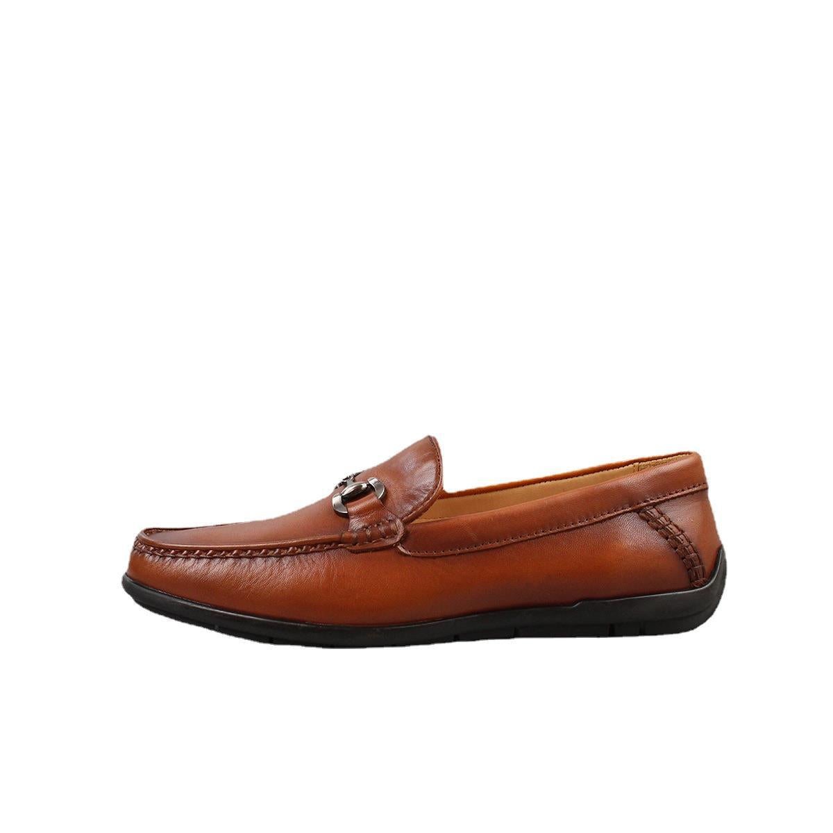 Men's Business Retro Soft Bottom Slip-on Breathable Loafers