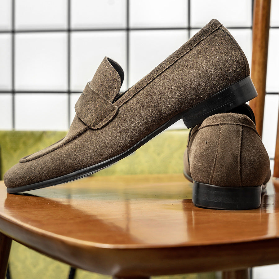 Men's One Piece Also Price Business British Suede Loafers