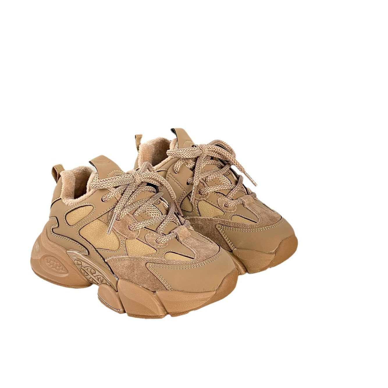 Children's Winter Fleece-lined Korean Boys Lightweight Warm Kid's Sneakers