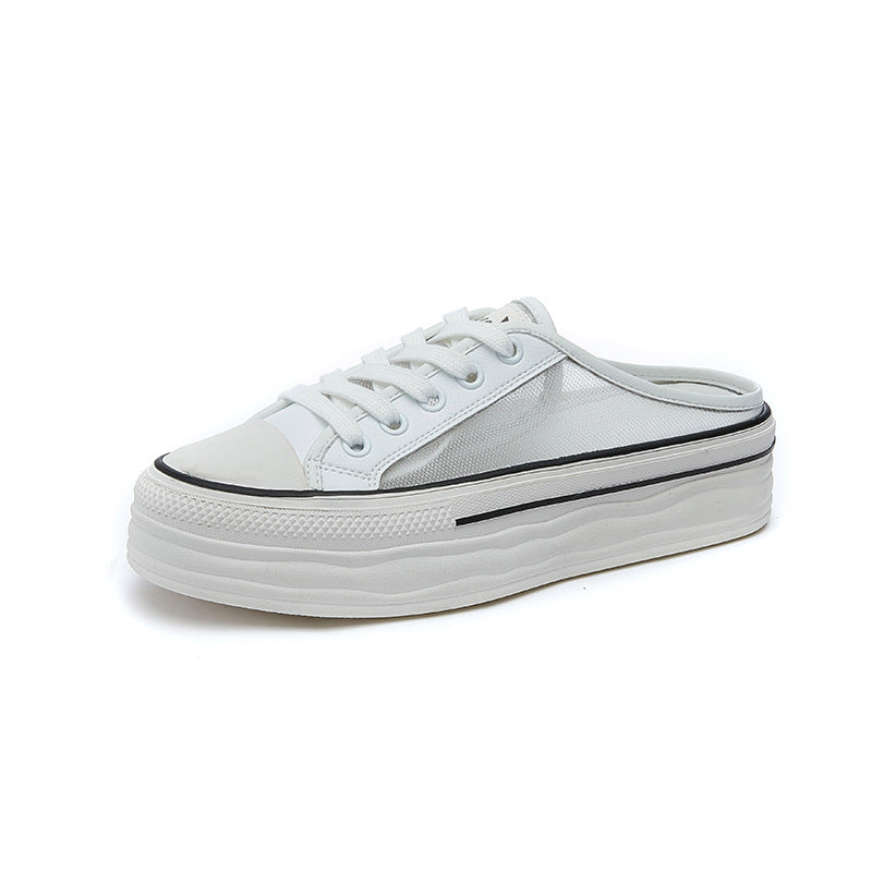 Women's Half Outer Wear Thick Bottom Increased Slippers