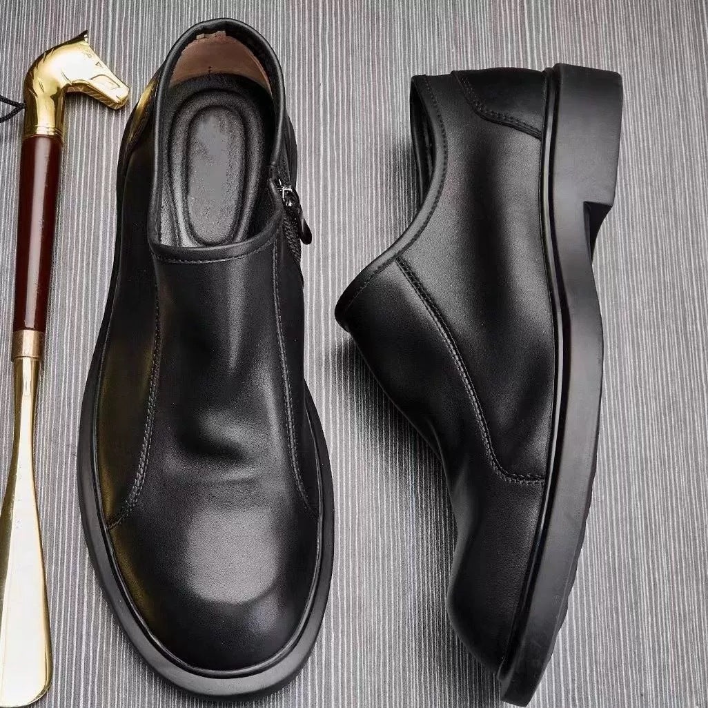 Men's Autumn Breathable Low Top Large Size Soft Business Boots