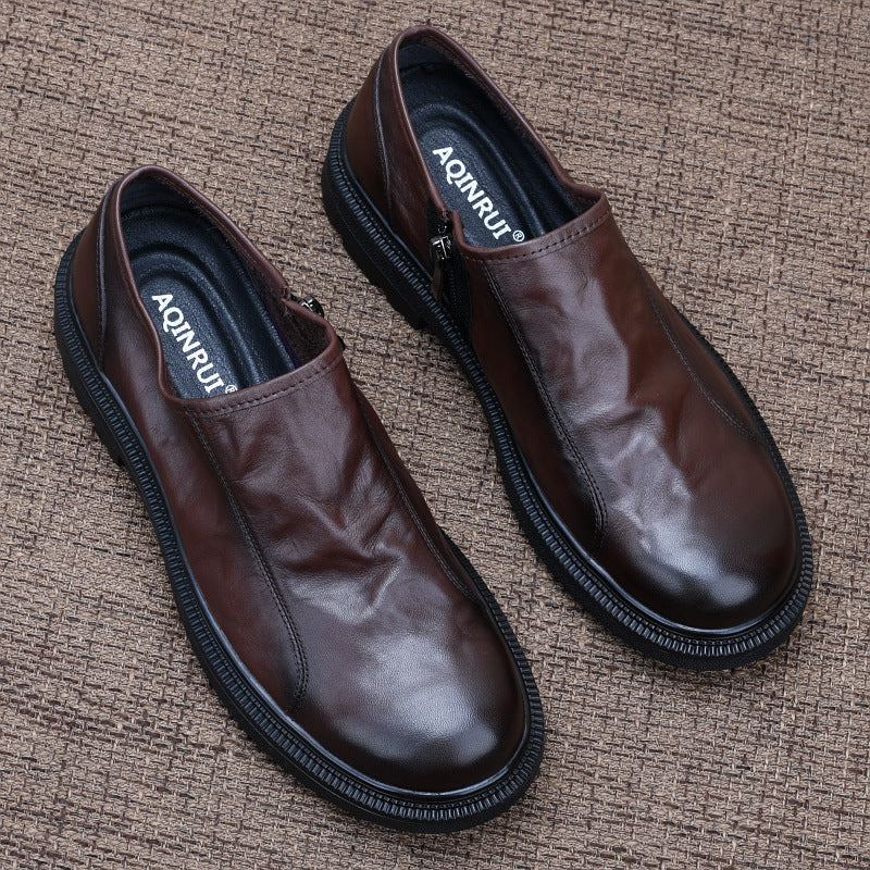 Men's Autumn British Tide Business Winter Veet Leather Shoes