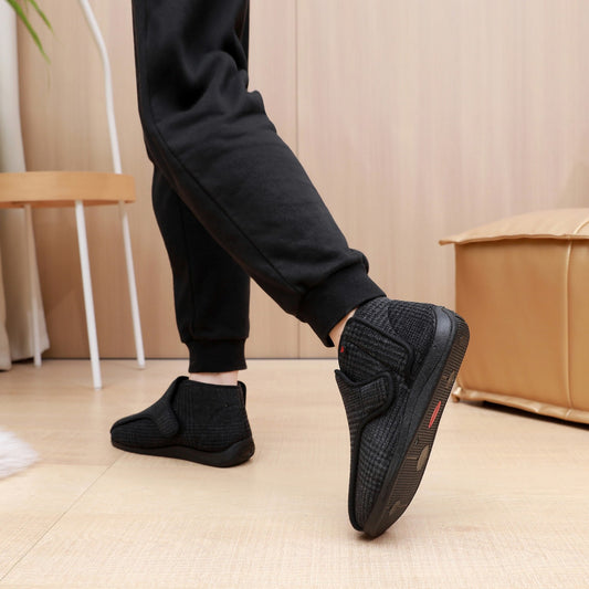 Veet Cotton Widened Swollen Fat High Instep Rubber Men's Shoes