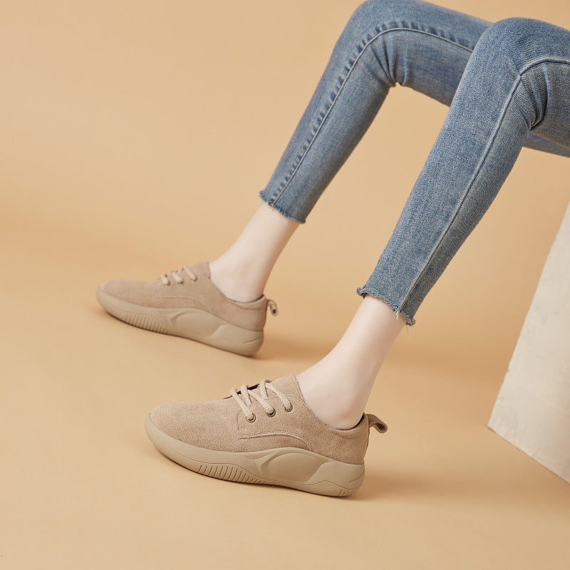 Women's Retro British Style Chunky Platform Small Casual Shoes