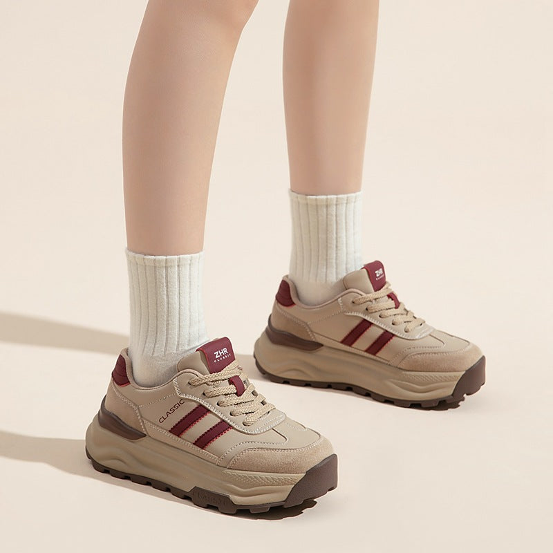 Attractive Women's Dad Spring Thick-soled Retro Women's Casual Shoes