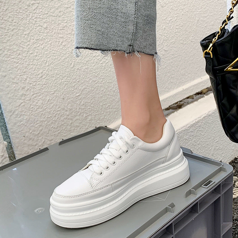Women's Thick-soled Height Increasing Small Platform With Women's Casual Shoes