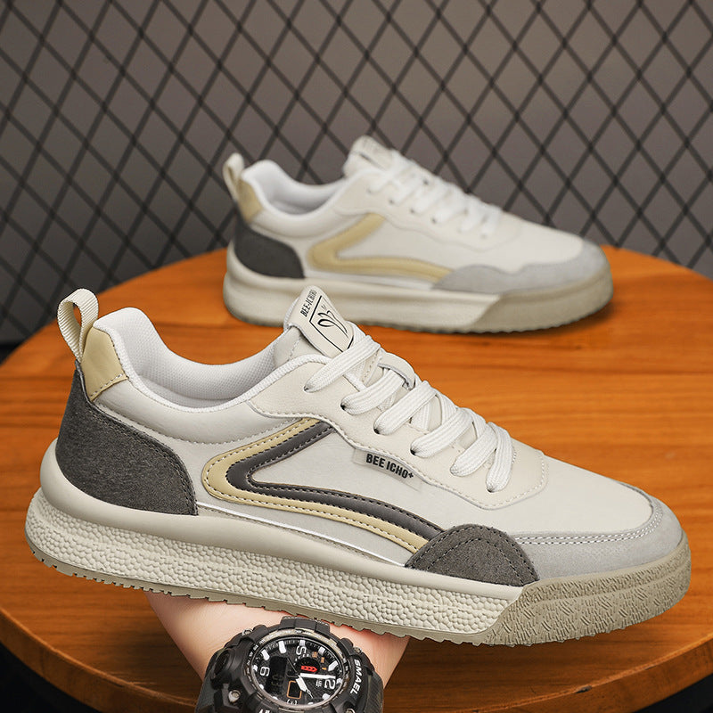Men's Fashion Retro Green Breathable Low Top Sneakers