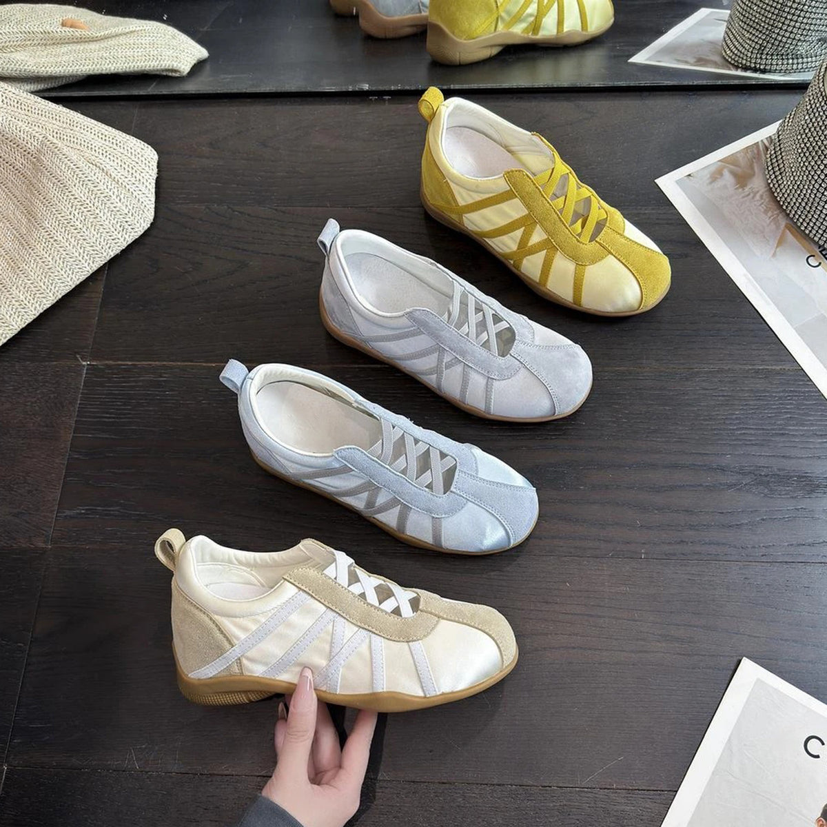 Women's Height Increasing Insole German Training Retro American Cortez Summer Thin Casual Shoes