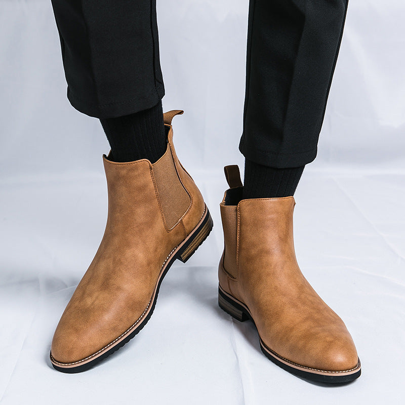 Men's Plus Size British Style Retro Fashion Boots