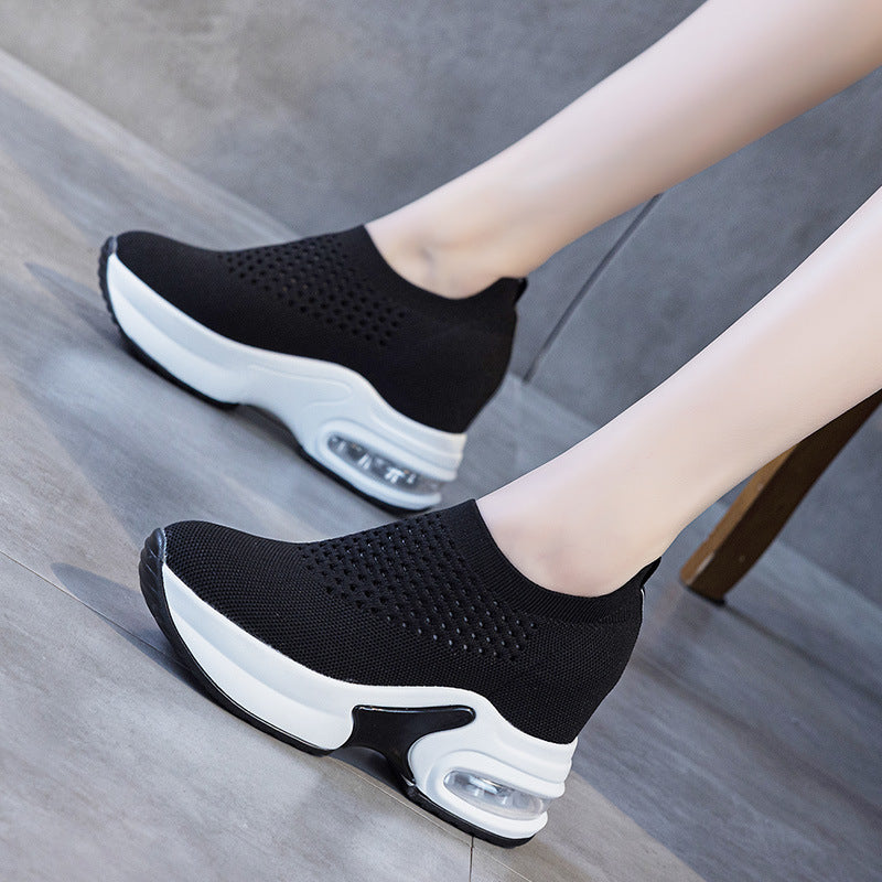 Women's Autumn Lightweight Breathable Running Air Cushion Casual Shoes
