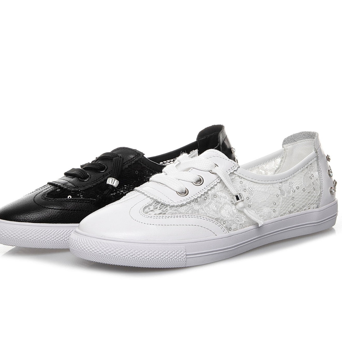 Women's White Authentic Hollow Out Korean Style Women's Casual Shoes