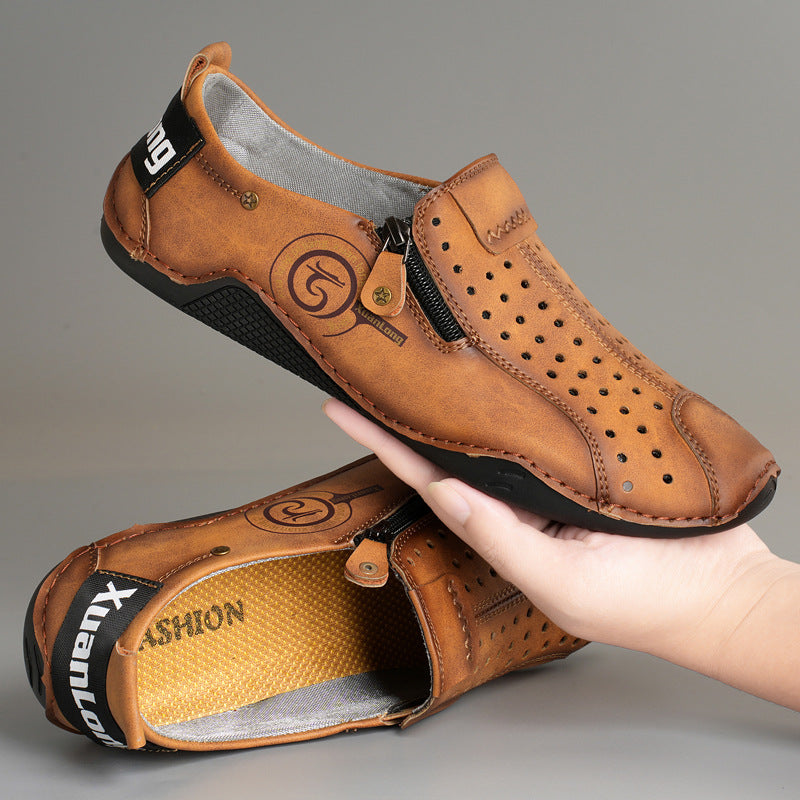 Men's Long-term Plus Size Korean Style Octopus Loafers