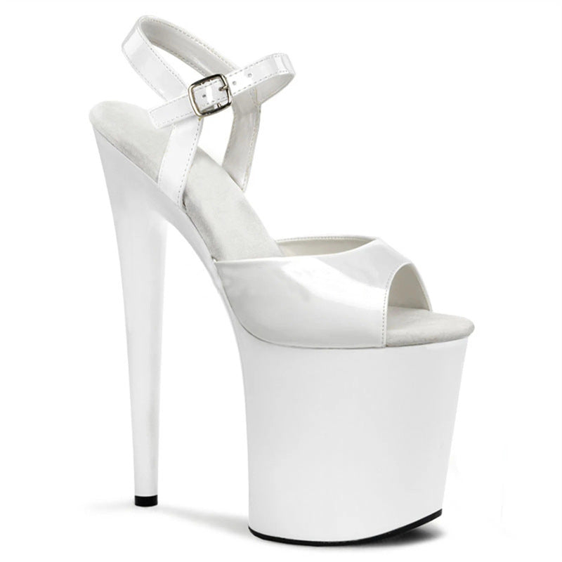 Women's High Bright Super Platform Design Sense Heels